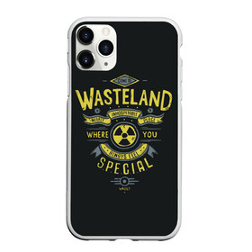 Чехол для iPhone 11 Pro Max матовый с принтом Come to Wasteland в Екатеринбурге, Силикон |  | Тематика изображения на принте: atom | bomb | boy | fallout | radioactive | vault | wasteland | атом | бой | бомба | волт | мальчик | радиация | фоллаут | ядерная