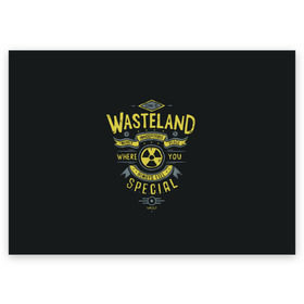 Поздравительная открытка с принтом Come to Wasteland в Екатеринбурге, 100% бумага | плотность бумаги 280 г/м2, матовая, на обратной стороне линовка и место для марки
 | atom | bomb | boy | fallout | radioactive | vault | wasteland | атом | бой | бомба | волт | мальчик | радиация | фоллаут | ядерная