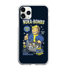 Чехол для iPhone 11 Pro матовый с принтом Nuka Bombs в Екатеринбурге, Силикон |  | Тематика изображения на принте: atom | bomb | boy | fallout | radioactive | vault | wasteland | атом | бой | бомба | волт | мальчик | радиация | фоллаут | ядерная