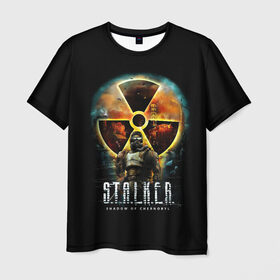 Мужская футболка 3D с принтом STALKER: Shadow of Chernobyl в Екатеринбурге, 100% полиэфир | прямой крой, круглый вырез горловины, длина до линии бедер | chernobyl | radiation | radioactive | stalker | ukraine | zone | зона | радиация | радиоактивность | сталкер | украина | чернобыль