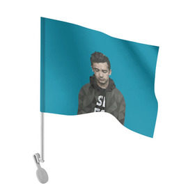 Флаг для автомобиля с принтом Тайлер Джозеф в Екатеринбурге, 100% полиэстер | Размер: 30*21 см | joseph | twenty one pilots | tyler | джозеф | пилоты | тайлер