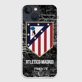 Чехол для iPhone 13 mini с принтом Атлетико Мадрид в Екатеринбурге,  |  | atletico madrid | club | football | spanish | атлетико мадрид | испанский | клуб | футбольный