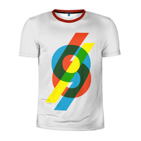 Мужская футболка 3D спортивная с принтом 69 в Екатеринбурге, 100% полиэстер с улучшенными характеристиками | приталенный силуэт, круглая горловина, широкие плечи, сужается к линии бедра | Тематика изображения на принте: math | number | retro | алгебра | математика | ностальгия | ретро | цифра | число