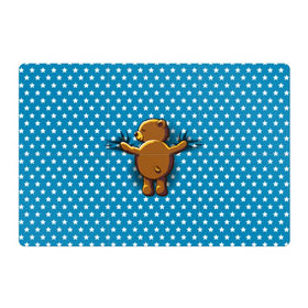 Магнитный плакат 3Х2 с принтом Медвежьи объятия в Екатеринбурге, Полимерный материал с магнитным слоем | 6 деталей размером 9*9 см | bear | beast | kid | love | teddy | toy | звезды | зверь | игрушка | любовь | медведь | мишка