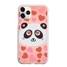 Чехол для iPhone 11 Pro Max матовый с принтом Влюбленная панда в Екатеринбурге, Силикон |  | Тематика изображения на принте: любовь | панда | сердце