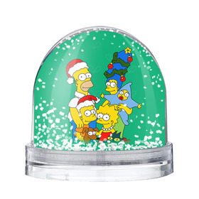 Снежный шар с принтом Симпсоны новогодние 3 в Екатеринбурге, Пластик | Изображение внутри шара печатается на глянцевой фотобумаге с двух сторон | simpsons | барт | барт симпсон | гомер | гомер симпсон | новый год | симпсоны | снег | снежинки