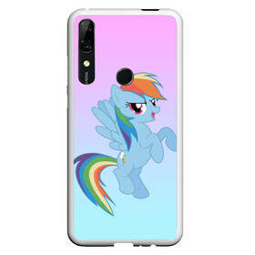 Чехол для Honor P Smart Z с принтом Rainbowdash в Екатеринбурге, Силикон | Область печати: задняя сторона чехла, без боковых панелей | Тематика изображения на принте: mlp | pony | rainbowdash | raindbow dash | пони