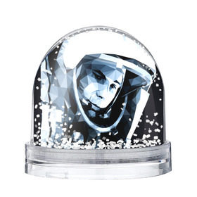 Снежный шар с принтом Гагарин в Екатеринбурге, Пластик | Изображение внутри шара печатается на глянцевой фотобумаге с двух сторон | поехали | полигоны | юрий