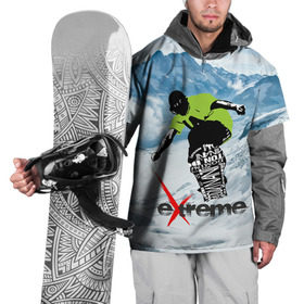 Накидка на куртку 3D с принтом Extreme в Екатеринбурге, 100% полиэстер |  | extreme | snowboard | сноуборд | экстрим