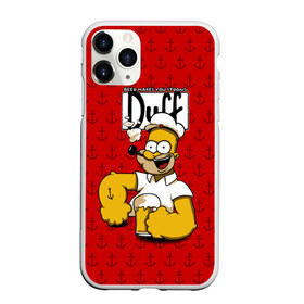 Чехол для iPhone 11 Pro Max матовый с принтом Duff Beer в Екатеринбурге, Силикон |  | Тематика изображения на принте: bart | donut | griffin | homer | popeye | simpson | барт | гомер | гриффин | капитан | моряк | симпсон | стьюи | якорь