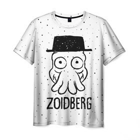 Мужская футболка 3D с принтом Zoidberg в Екатеринбурге, 100% полиэфир | прямой крой, круглый вырез горловины, длина до линии бедер | breaking bad | futurama | heisenberg | hermes | zoidberg | во все тяжкие | зойдберг | робот | футурама | хайзенберг