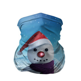 Бандана-труба 3D с принтом Снеговик в Екатеринбурге, 100% полиэстер, ткань с особыми свойствами — Activecool | плотность 150‒180 г/м2; хорошо тянется, но сохраняет форму | happy new year | блеск | ёлка | зима | игрушки. праздник | конфетти | новый год | подарки | снег