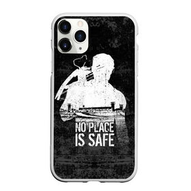 Чехол для iPhone 11 Pro матовый с принтом No Place is Safe в Екатеринбурге, Силикон |  | bone | carl | rick | skelet | skull | walking dead | zombie | граймс | зомби | карл | кости | рик | скелет | ходячие мертвецы | череп