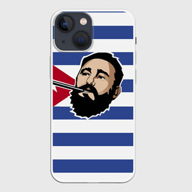 Чехол для iPhone 13 mini с принтом Fidel Castro в Екатеринбурге,  |  | castro | che | fidel | guevara | гевара | кастро | фидель | че