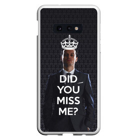 Чехол для Samsung S10E с принтом Keep Calm & Miss Me в Екатеринбурге, Силикон | Область печати: задняя сторона чехла, без боковых панелей | Тематика изображения на принте: holmes | sherlock | мориарти | профессор | холмс | шерлок