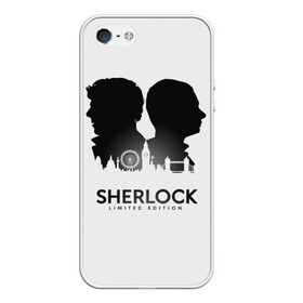 Чехол для iPhone 5/5S матовый с принтом Sherlock Edition в Екатеринбурге, Силикон | Область печати: задняя сторона чехла, без боковых панелей | doctor | holmes | sherlock | watson | ватсон | доктор | профессор | холмс | шерлок