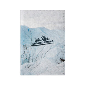 Обложка для паспорта матовая кожа с принтом Snowboarding в Екатеринбурге, натуральная матовая кожа | размер 19,3 х 13,7 см; прозрачные пластиковые крепления | extreme | snowboarding | sport | winter | горы | движение | приключения | снег | сноуборд | спорт | экстрим
