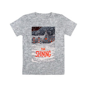 Детская футболка хлопок с принтом The Shining в Екатеринбурге, 100% хлопок | круглый вырез горловины, полуприлегающий силуэт, длина до линии бедер | Тематика изображения на принте: redrum | the shining | бар | кубрик | николсон | сияние | ужас