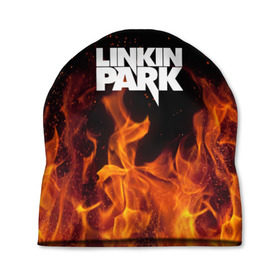 Шапка 3D с принтом Linkin park в Екатеринбурге, 100% полиэстер | универсальный размер, печать по всей поверхности изделия | rok | линкин | музыка | парк | рок