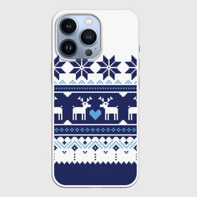 Чехол для iPhone 13 Pro с принтом Скандинавские олени в Екатеринбурге,  |  | deer | heart | holiday | new year | ornament | scandinavian | snowflakes | winter | зима | новый год | олени | орнамент | праздник | сердце | скандинавские | снежинки