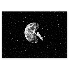 Поздравительная открытка с принтом Начало ночи в Екатеринбурге, 100% бумага | плотность бумаги 280 г/м2, матовая, на обратной стороне линовка и место для марки
 | astronaut | cosmonaut | cosmos | galaxy | hipster | moon | night | planet | space | star | universe | астронавт | вселенная | галактика | звезды | космонавт | космос | луна | ночь | планета | хипстер