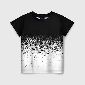 Детская футболка 3D с принтом необычный дизайн в Екатеринбурге, 100% гипоаллергенный полиэфир | прямой крой, круглый вырез горловины, длина до линии бедер, чуть спущенное плечо, ткань немного тянется | белая | необычная | черно