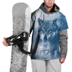 Накидка на куртку 3D с принтом Волк в Екатеринбурге, 100% полиэстер |  | волк | животные | зверь | собака | хищник