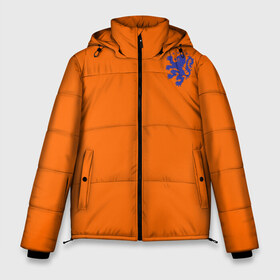 Мужская зимняя куртка 3D с принтом Сборная Голландии в Екатеринбурге, верх — 100% полиэстер; подкладка — 100% полиэстер; утеплитель — 100% полиэстер | длина ниже бедра, свободный силуэт Оверсайз. Есть воротник-стойка, отстегивающийся капюшон и ветрозащитная планка. 

Боковые карманы с листочкой на кнопках и внутренний карман на молнии. | Тематика изображения на принте: holland | голландия | нидерланды