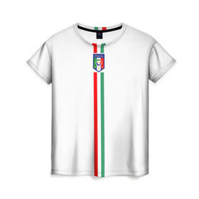 Женская футболка 3D с принтом Сборная Италии в Екатеринбурге, 100% полиэфир ( синтетическое хлопкоподобное полотно) | прямой крой, круглый вырез горловины, длина до линии бедер | italy | италия