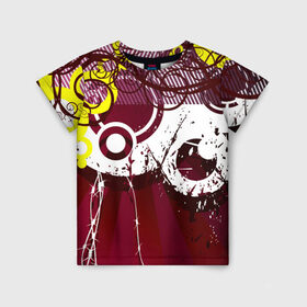 Детская футболка 3D с принтом Хаос в Екатеринбурге, 100% гипоаллергенный полиэфир | прямой крой, круглый вырез горловины, длина до линии бедер, чуть спущенное плечо, ткань немного тянется | Тематика изображения на принте: абстракция | хаос | эксклюзив