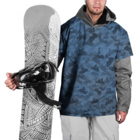 Накидка на куртку 3D с принтом Камуфляж со снегоходами в Екатеринбурге, 100% полиэстер |  | Тематика изображения на принте: зима | милитари | синий | снег | снегоход | текстура | экстремальный | экстрим