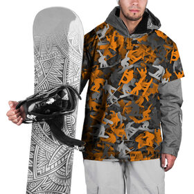 Накидка на куртку 3D с принтом Сноубординг в Екатеринбурге, 100% полиэстер |  | 