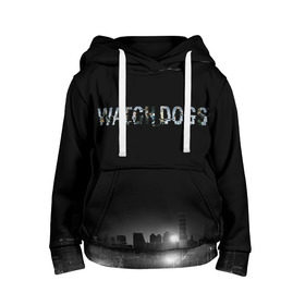 Детская толстовка 3D с принтом Watch Dogs 2 в Екатеринбурге, 100% полиэстер | двухслойный капюшон со шнурком для регулировки, мягкие манжеты на рукавах и по низу толстовки, спереди карман-кенгуру с мягким внутренним слоем | dogs | ubisoft | watch | watchdogs | псы | сторожевые | хакер