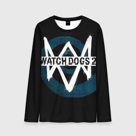 Мужской лонгслив 3D с принтом Watch Dogs 2 в Екатеринбурге, 100% полиэстер | длинные рукава, круглый вырез горловины, полуприлегающий силуэт | dogs | ubisoft | watch | watchdogs | псы | сторожевые | хакер
