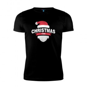 Мужская футболка премиум с принтом Christmas Time в Екатеринбурге, 92% хлопок, 8% лайкра | приталенный силуэт, круглый вырез ворота, длина до линии бедра, короткий рукав | 