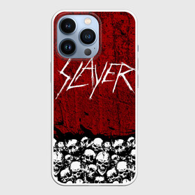 Чехол для iPhone 13 Pro с принтом Slayer Red в Екатеринбурге,  |  | Тематика изображения на принте: metal | rock | метал | рок | слэйер | трэш | череп