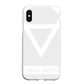 Чехол для iPhone XS Max матовый с принтом _hello world в Екатеринбурге, Силикон | Область печати: задняя сторона чехла, без боковых панелей | watch dogs 2