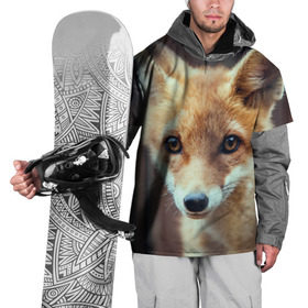 Накидка на куртку 3D с принтом Лиса в Екатеринбурге, 100% полиэстер |  | animal | baby | fox | look | predator | red | sly | wild | взгляд | дикая | животное | лиса | малыш | рыжая | хитрая | хищник