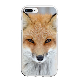 Чехол для iPhone 7Plus/8 Plus матовый с принтом Лиса в Екатеринбурге, Силикон | Область печати: задняя сторона чехла, без боковых панелей | animal | baby | fox | look | predator | red | sly | wild | взгляд | дикая | животное | лиса | малыш | рыжая | хитрая | хищник