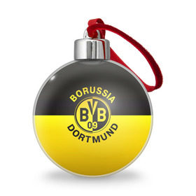 Ёлочный шар с принтом Borussia Dortmund FC в Екатеринбурге, Пластик | Диаметр: 77 мм | боруссия | германия | дортмунд | клуб | фк | футбол | футбольный