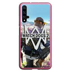 Чехол для Honor 20 с принтом Watch Dogs 2 в Екатеринбурге, Силикон | Область печати: задняя сторона чехла, без боковых панелей | watchdogs