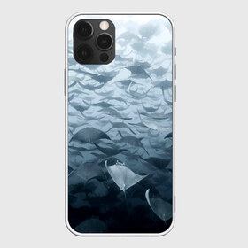 Чехол для iPhone 12 Pro Max с принтом Электрические скаты в Екатеринбурге, Силикон |  | depth | fish | lot | ocean | power | rays | school | sea | water | вода | глубина | косяк | много | море | океан | рыбы | скаты | электрические