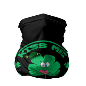 Бандана-труба 3D с принтом Ireland, Kiss me, I`m Irish в Екатеринбурге, 100% полиэстер, ткань с особыми свойствами — Activecool | плотность 150‒180 г/м2; хорошо тянется, но сохраняет форму | animation | background | black | clover | four | green | hat | im irish | ireland | kiss me | leaf | petal | printing | smile | анимация | зелёный | ирландец | ирландия | клевер | лепесток | листок | меня | печать | поцелуй | улыбка | фон | черный | четыр
