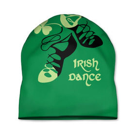 Шапка 3D с принтом Ireland, Irish dance в Екатеринбурге, 100% полиэстер | универсальный размер, печать по всей поверхности изделия | background | black | clover | dance | green | ireland | irish | petal | soft shoes | зеленый | ирландия | ирландский | клевер | лепесток | мягкая | обувь | танец | фон | черная