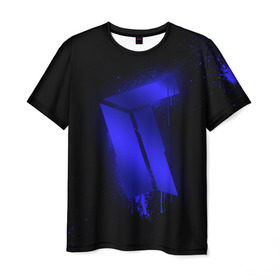Мужская футболка 3D с принтом cs:go - Titan (Black collection) в Екатеринбурге, 100% полиэфир | прямой крой, круглый вырез горловины, длина до линии бедер | 0x000000123 | cs | csgo | titan | кс | ксго | титан