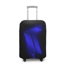 Чехол для чемодана 3D с принтом cs:go - Titan (Black collection) в Екатеринбурге, 86% полиэфир, 14% спандекс | двустороннее нанесение принта, прорези для ручек и колес | 0x000000123 | cs | csgo | titan | кс | ксго | титан