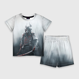 Детский костюм с шортами 3D с принтом Shadow Tactics в Екатеринбурге,  |  | shogun | игра | меч | самурай | сегун | япония