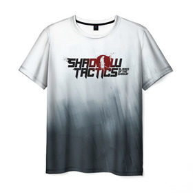 Мужская футболка 3D с принтом Shadow Tactics в Екатеринбурге, 100% полиэфир | прямой крой, круглый вырез горловины, длина до линии бедер | shogun | игра | меч | самурай | сегун | япония