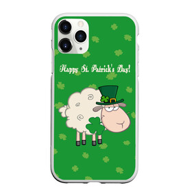 Чехол для iPhone 11 Pro матовый с принтом Ирландия в Екатеринбурге, Силикон |  | irish | sheep | st. patricks day | зеленый | ирландец | лепрекон | оваечка | овца