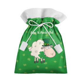 Подарочный 3D мешок с принтом Ирландия в Екатеринбурге, 100% полиэстер | Размер: 29*39 см | irish | sheep | st. patricks day | зеленый | ирландец | лепрекон | оваечка | овца